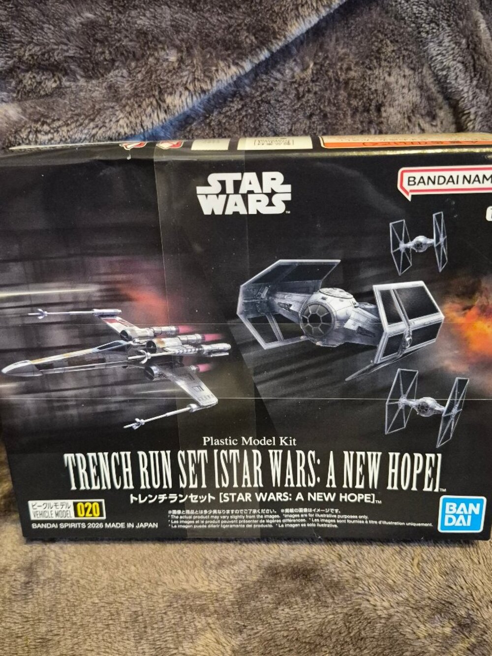 Trench Run Set STAR WARS: A NEW HOPE BANDAI Model Kit X-wing Tie Fighters